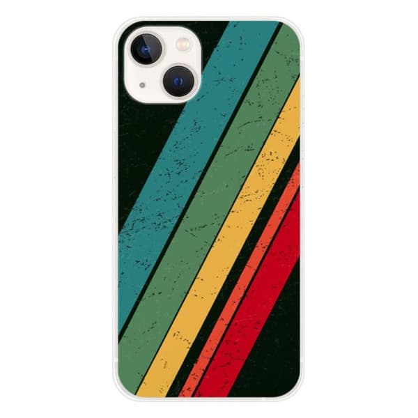 Siliconfodral - Kompatibel med Apple iPhone 13 - grunge-design Transparent