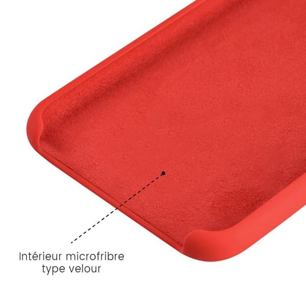Siliconefodral Soft Touch - Apple - iPhone 11 Pro Max - Röd - Stötresistent - Trådlös laddning Röd