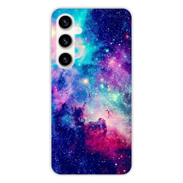 Siliconfodral - Kompatibel med Samsung Galaxy S23 FE - design galax blå Transparent