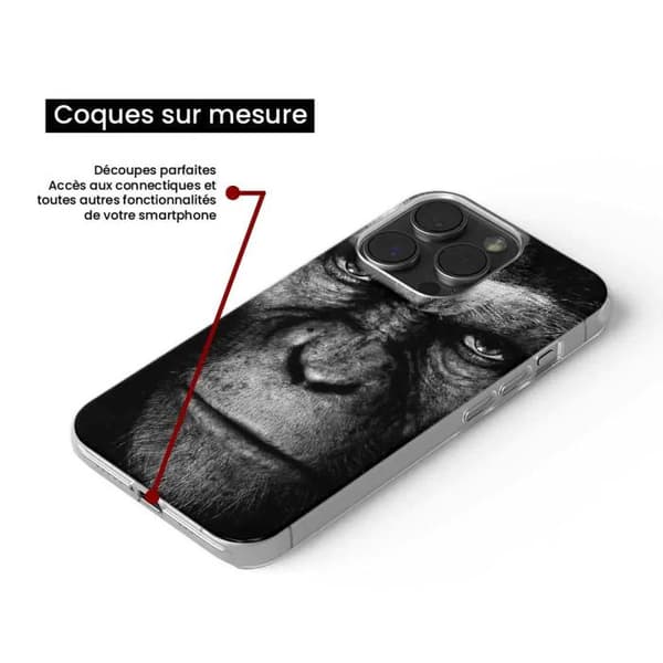 Siliconfodral - Kompatibel med Xiaomi 14 Pro - design med apa Transparent