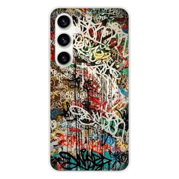 Silikonskal - Kompatibel med Samsung Galaxy S23 FE - graffiti-design 1 Transparent