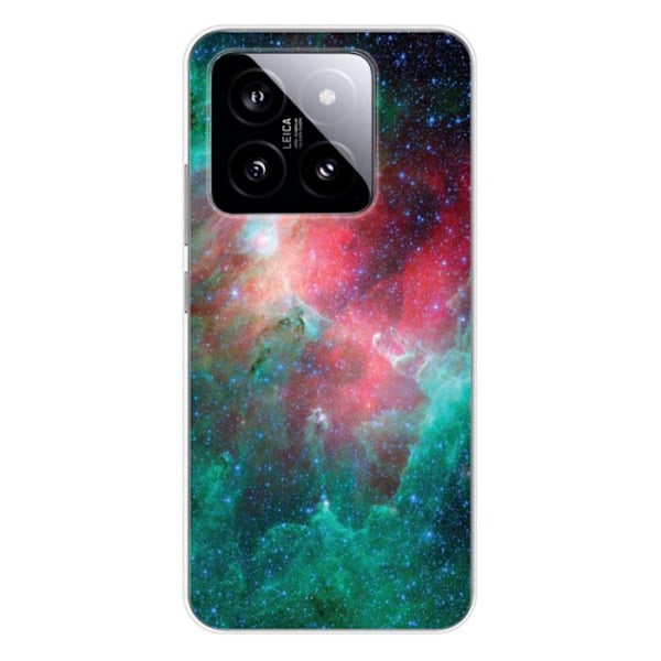 Silicone-skal - Kompatibel med Xiaomi 14 - nebulosa design Transparent