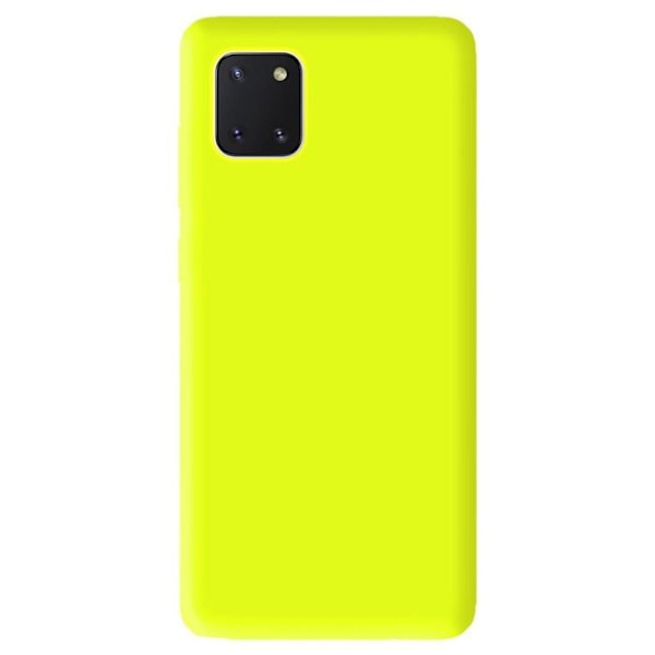 Vanligt matt gult silikonfodral kompatibelt Samsung Galaxy A81 Galaxy Note 10 Lite gul