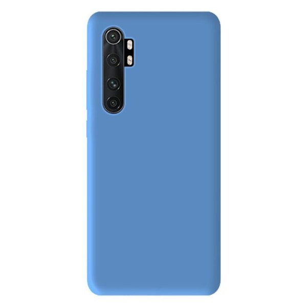 Siliconfodral - Xiaomi - Mi Note 10 Lite - Matt himmelsblå - Stötskydd - Fri åtkomst till funktioner Transparent