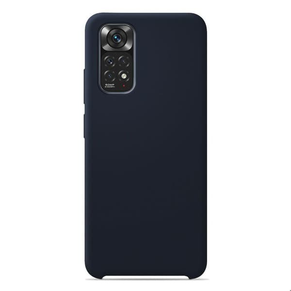 Siliconefodral Soft Touch - Xiaomi - Redmi Note 11 4G - Blå - Stöttålig - Trådlös laddning blå