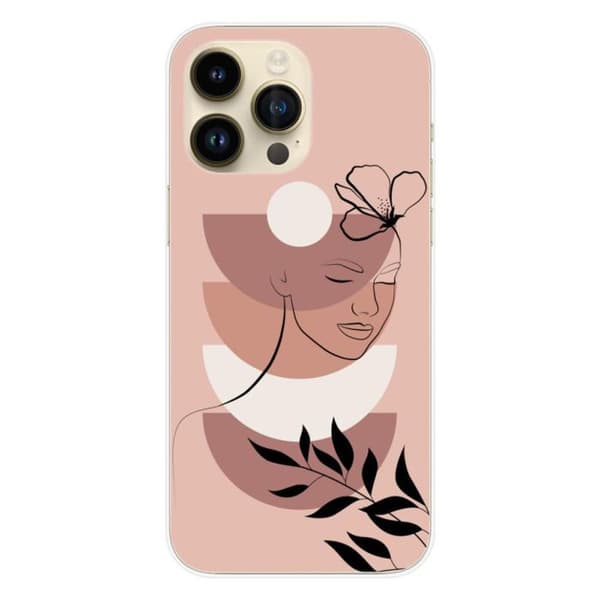 1001Coques - Silikonfodral kompatibelt med Apple iPhone 15 Pro Max - Bora Bora-mönster - Originaldesign tryckt i Frankrike Transparent