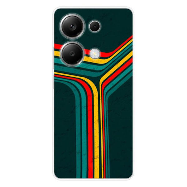 Siliconhölje - Kompatibel med Xiaomi Redmi Note 13 Pro 4G - design retro linjer Transparent