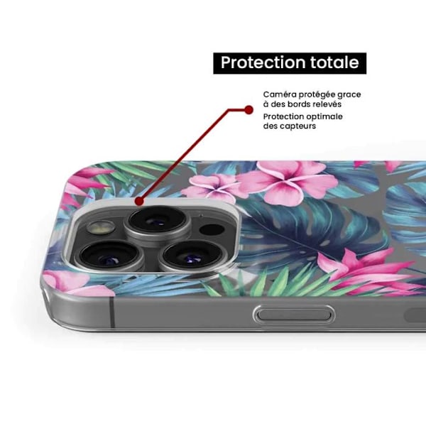 Siliconfodral med tryck kompatibel med Samsung Galaxy A16 Tropisk akvarell Transparent