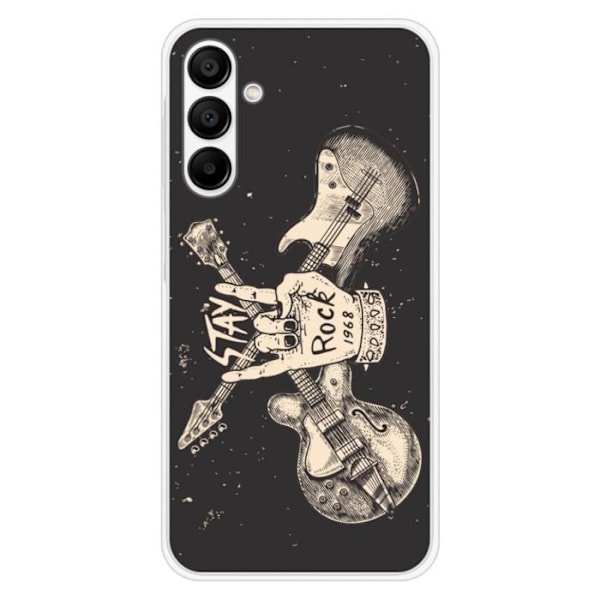Lyxig silikonhölje - Kompatibel med Samsung Galaxy A15 - design stay rock Transparent