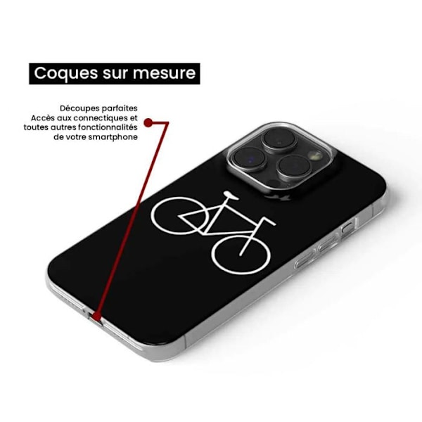 Siliconfodral med tryck kompatibelt med Samsung Galaxy M15 5G Bike Hipster Transparent