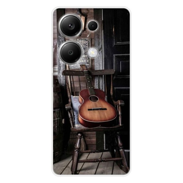 Siliconfodral - Kompatibel med Xiaomi Redmi Note 13 Pro 4G - gitardesign Transparent