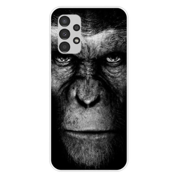 Siliconfodral - Kompatibel med Samsung Galaxy A13 4G - design med apa Transparent
