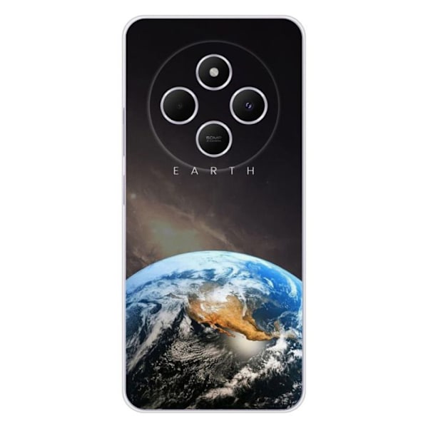 Siliconefodral med tryck - 1001 skal - Xiaomi Redmi 14C 4G - Mjuk - Flerfärgad - Jordmotiv Transparent