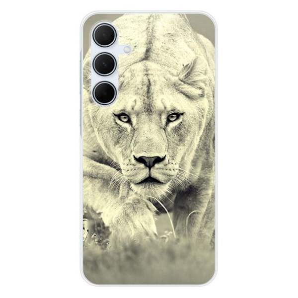 Silicone-fodral - Kompatibel med Samsung Galaxy A35 5G - design med lejoninna Transparent