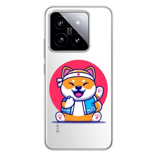 Siliconhölje - Kompatibel med Xiaomi 14 Pro - design shiba ninja Transparent