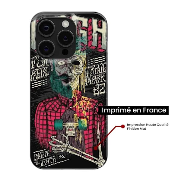 Siliconfodral med tryck kompatibelt med Xiaomi 14T 4G Skull Urgh Transparent