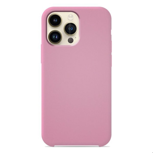Silicone fodral Soft Touch - Apple - iPhone 14 Pro Max - Rosa - Stöttålig - Trådlös laddning rosa