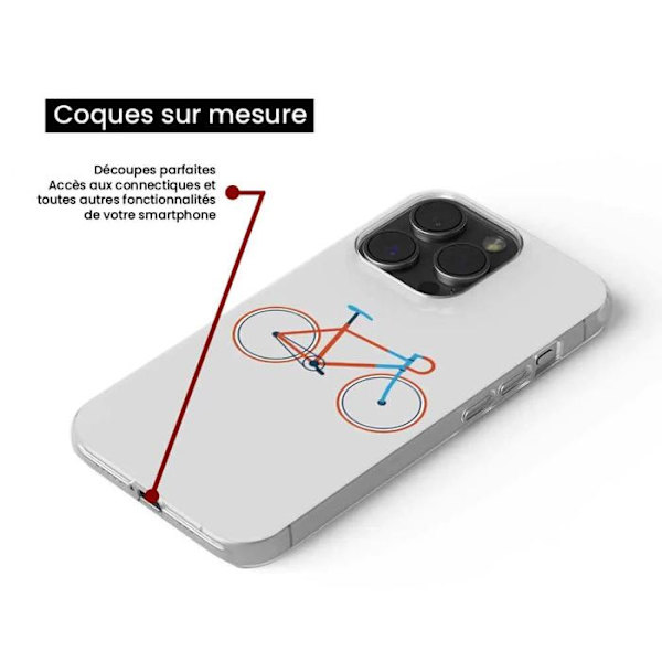 Siliconett - Kompatibel med Samsung Galaxy S23 Plus - design cykelfärg hipster Transparent