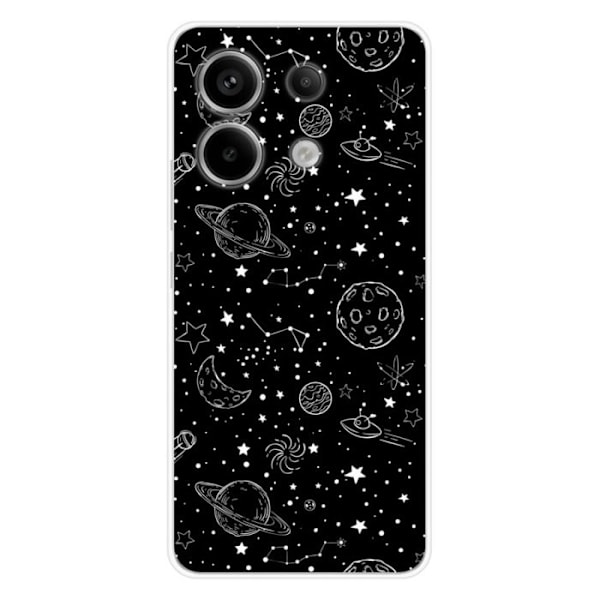 Siliconfodral med tryck - 1001 fodral - Xiaomi Redmi Note 13 Pro 5G - Transparent - Flerfärgad - Mjuk Transparent