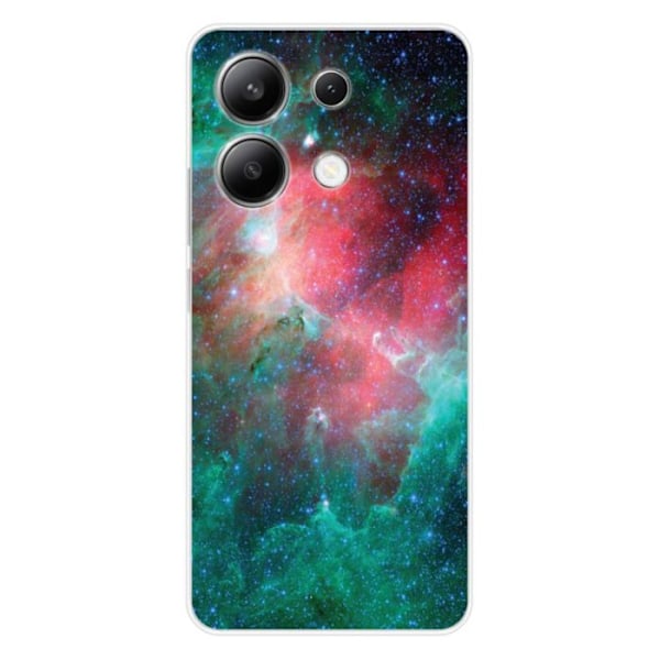Silkonfodral med tryck - 1001 Fodral - Xiaomi Redmi Note 13 4G - Mjuk - Optimal Skydd - Nebulosa Mönster Transparent