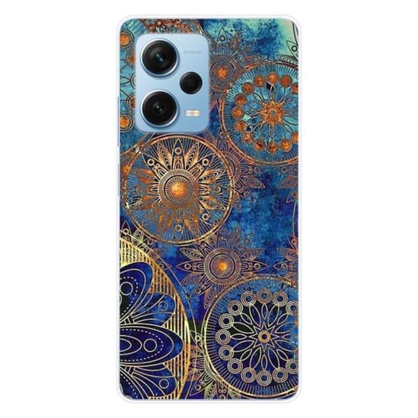 Silicone-fodral - Kompatibel med Xiaomi Redmi Note 12 Pro Plus - design mandala blå Transparent