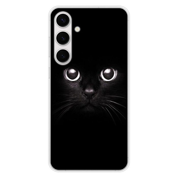 Silicone-fodral - Kompatibel med Samsung Galaxy S24 FE - design med kattögon Transparent