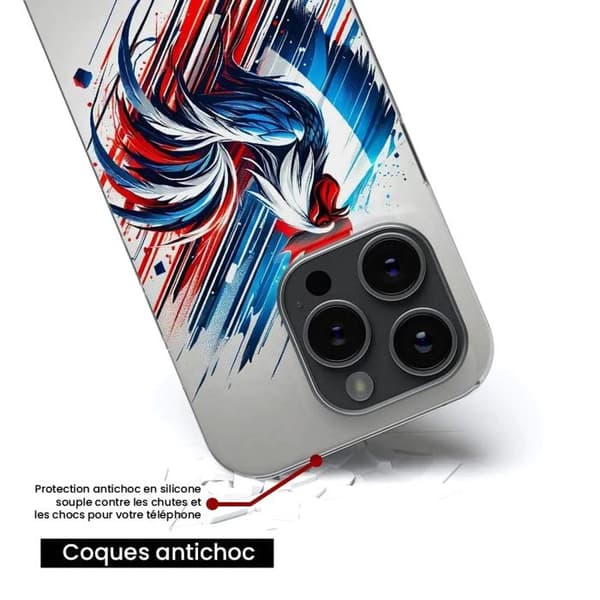 1001Coques - Silikonfodral kompatibelt med Google Pixel 10 Pixel 10 Pro - Fransk tuvmotiv - Originaldesign tryckt i Frankrike Transparent