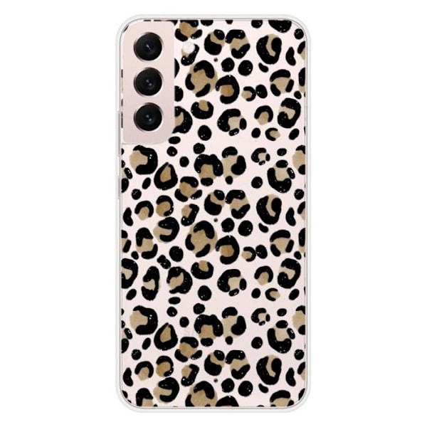 Silikonskal - Kompatibel med Samsung Galaxy S22 Plus - leoparddesign Transparent