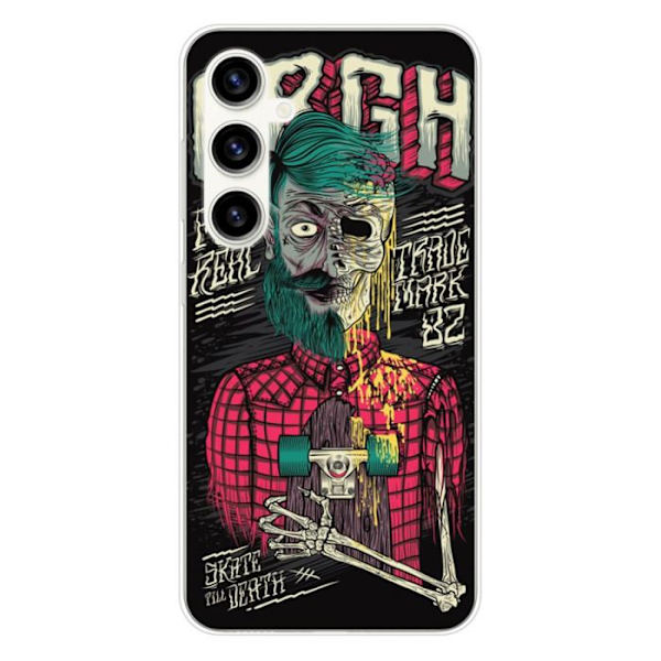 Siliconfodral - Kompatibel med Samsung Galaxy S23 FE - design skull urgh Transparent