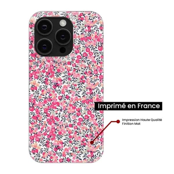 Förstärkt skal kompatibelt med iPhone 17 - Liberty Wiltshire Rose Transparent