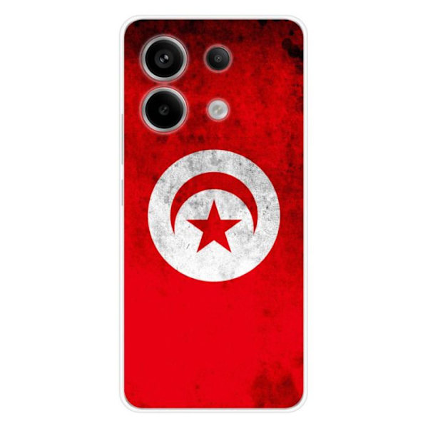 Siliconfodral - Kompatibel med Xiaomi Redmi Note 13 Pro 5G - design med Tunisien flagga Transparent