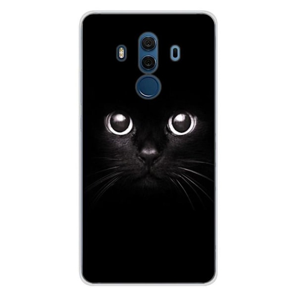 Tryckt silikonfodral som är kompatibelt med Huawei Mate 10 Pro Cat-ögon Transparent