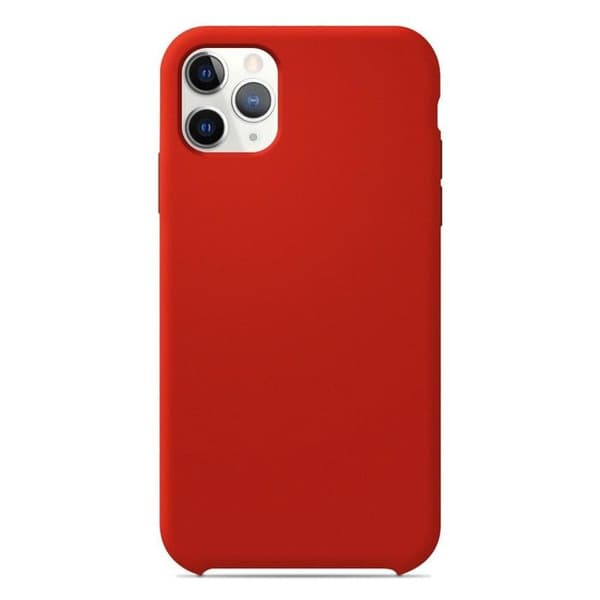 Silicona case Soft Touch - Apple - iPhone 11 Pro - Röd - Stötsäker - Trådlös laddning Röd