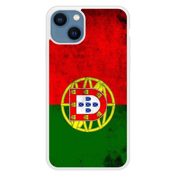 Siliconförstärkt tryckt skal kompatibelt med Apple iPhone 13 Portugals flagga Transparent