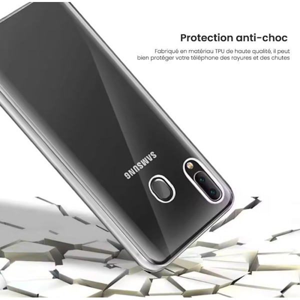 Heltäckande 360-skal - Samsung - Galaxy S23 Ultra - Transparent - Chockskydd - Semi-styv Transparent