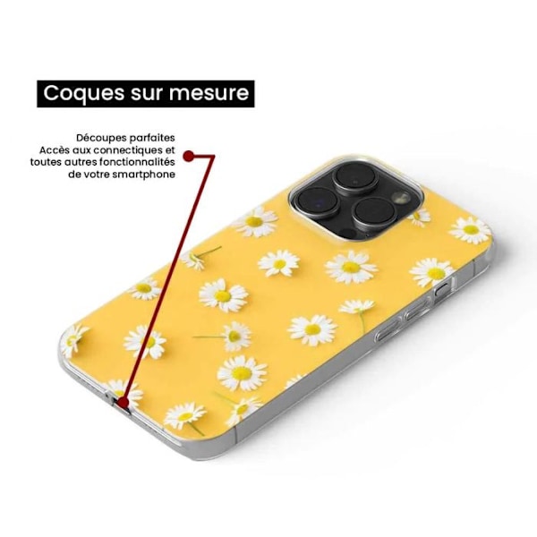 Siliconfodral med tryck kompatibel med Samsung Galaxy A36 5G Marguerittes Transparent