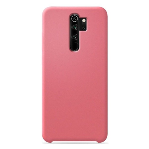 Siliconfodral Soft Touch - Xiaomi - Redmi Note 8 Pro - Rosa - Stötfångare - Trådlös laddning rosa