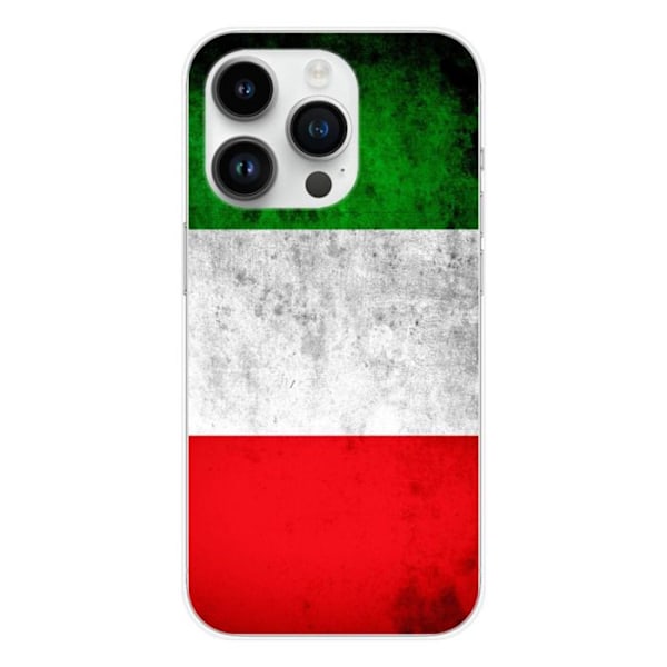 Siliconskal - Kompatibel med Apple iPhone 15 Pro - design italiensk flagga Transparent