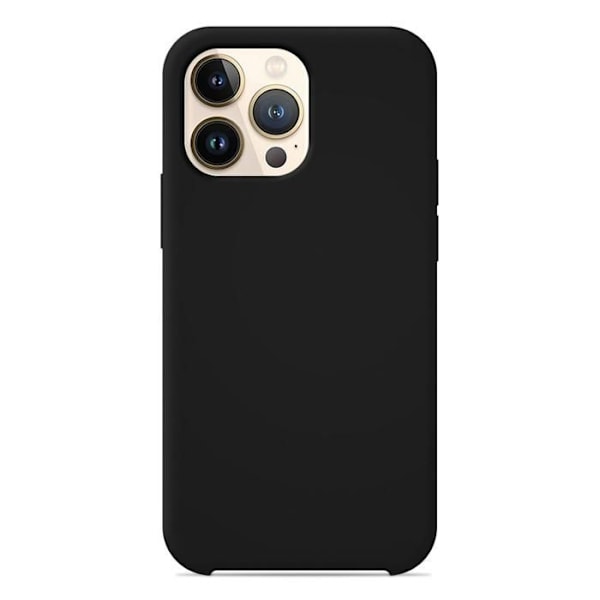 Siliconefodral Soft Touch - Apple - iPhone 13 Pro Max - Svart - Stötabsorberande - Trådlös laddning svart