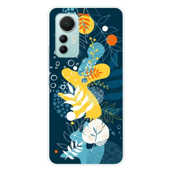 Siliconfodral - Kompatibel med Xiaomi Mi 12 Lite - design med havblommor Transparent
