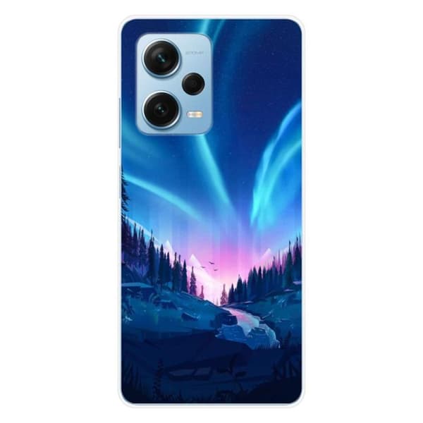 Silikonskal - Kompatibel med Xiaomi Redmi Note 12 Pro Plus - design nattfall Transparent