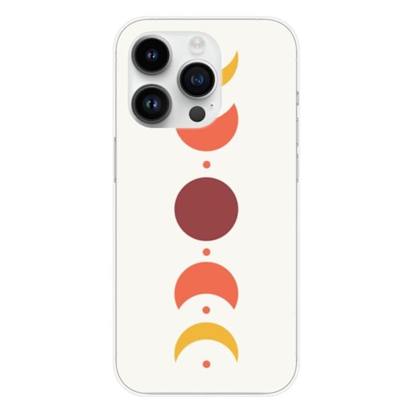 Siliconfodral - Kompatibel med Apple iPhone 14 Pro - design eclipse Transparent