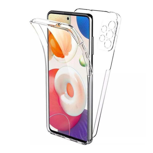 Heltäckande 360°- Kompatibel med Samsung Galaxy S22 – Dubbel transparent skydd Transparent