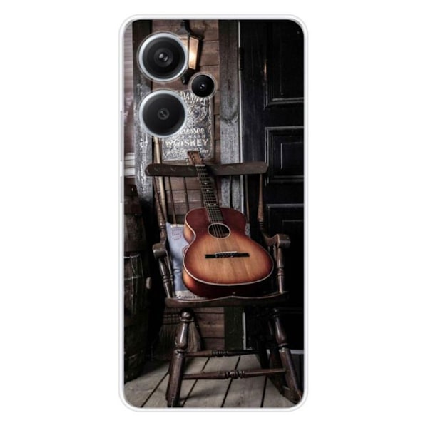 Silikonskal - Kompatibel med Xiaomi Redmi Note 13 Pro Plus 5G - gitardesign Transparent