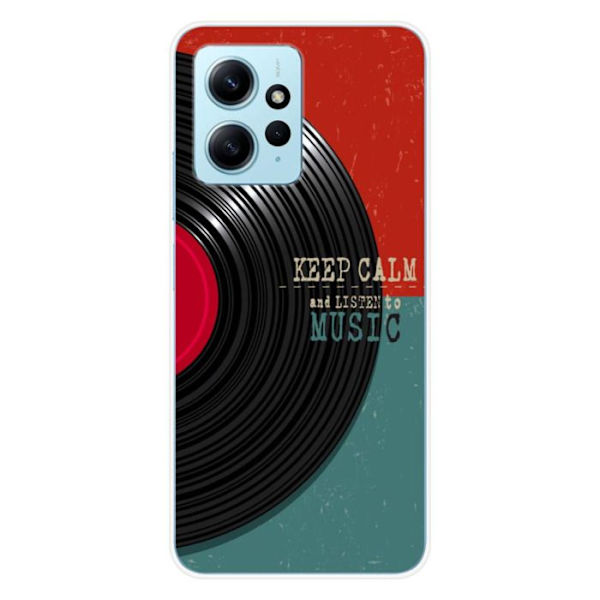 Siliconfodral - Kompatibel med Xiaomi Redmi Note 12 4G - design keep calm Transparent
