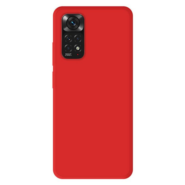 Röd silikonfodral - Kompatibel med Xiaomi Redmi Note 11 4G Röd
