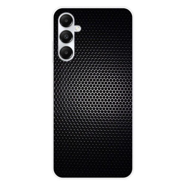 Siliconfodral - Kompatibel med Samsung Galaxy A05S - design mörk metall Transparent