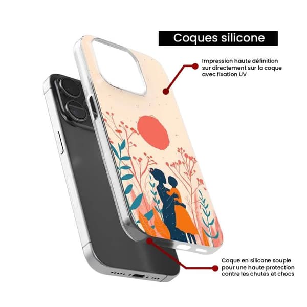 Siliconfodral - Kompatibel med Apple iPhone 15 - design av omtanke Transparent