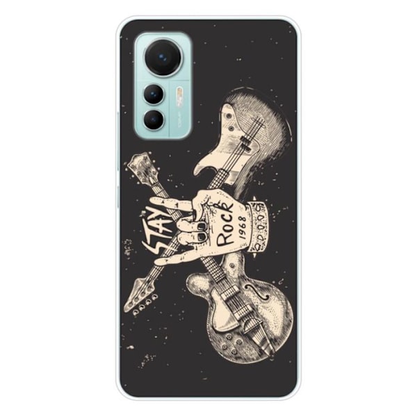 Silicone-fodral - Kompatibel med Xiaomi Mi 12 Lite - design stay rock Transparent