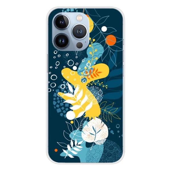 Siliconcase - Kompatibel med Apple iPhone 13 Pro - design havblommor Transparent